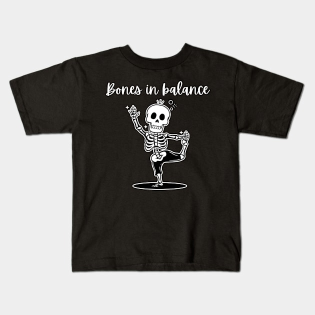 Bones in balance Kids T-Shirt by ICONIS